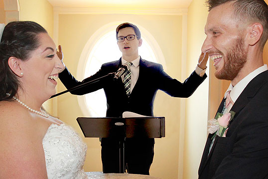 Reverend Jake, wedding ceremony officiant